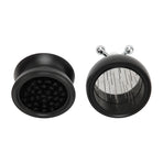 Adjustable Coffee Distributor Food Grade Metal Rotating Handle Fixed Cover 22 Needles Coffee Powder Distributor Black 53mm