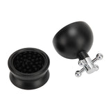 Adjustable Coffee Distributor Food Grade Metal Rotating Handle Fixed Cover 22 Needles Coffee Powder Distributor Black 53mm