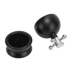 Adjustable Coffee Distributor Food Grade Metal Rotating Handle Fixed Cover 22 Needles Coffee Powder Distributor Black 53mm