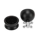 Adjustable Coffee Distributor Food Grade Metal Rotating Handle Fixed Cover 22 Needles Coffee Powder Distributor Black 53mm - Low Angle
