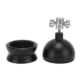 Adjustable Coffee Distributor Food Grade Metal Rotating Handle Fixed Cover 22 Needles Coffee Powder Distributor Black 53mm - Extra Image