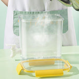 Cold Water Kettle Large Capacity Thicken Faucet Sealed Drink Storage Pot for Kitchen Yellow‑3.5L - Rear View