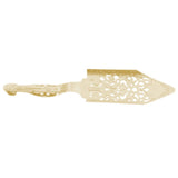 Absinthe Filter Spoon Stainless Steel Hollow Wormwood Cocktail Spoon Sugar Cube Filte Spoon for Bartending Gold - Side View