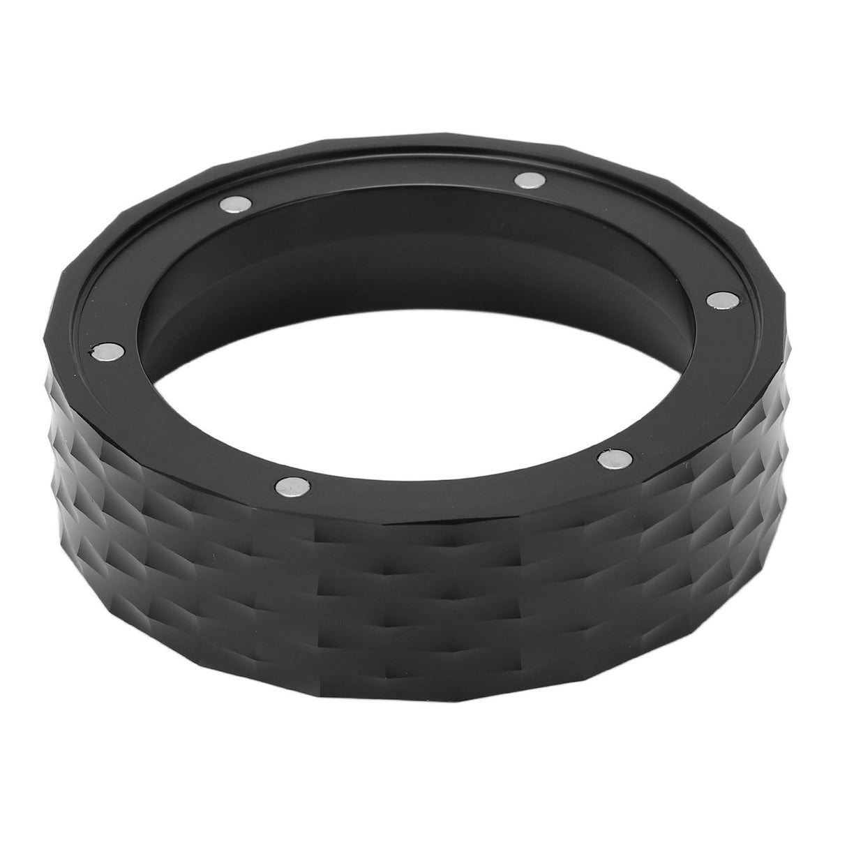 Coffee Dosing Funnel Professional Spill Proof Polished Process 53mm Dosing Funnel for Coffee Making Black