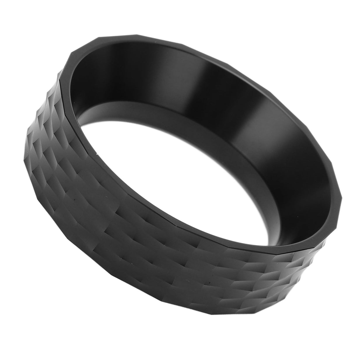 Coffee Dosing Funnel Professional Spill Proof Polished Process 53mm Dosing Funnel for Coffee Making Black