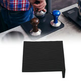 Anti Slip Coffee Tamping Mat Food Grade Silicone Tamper Mat for Home Kitchen Bar Coffee Shop Black