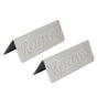 2Pcs Metal Stainless Steel Reserved Sign Double Sided Reserved Table Signs for Restaurants Bar Cafe Tea Room Hotel