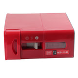 Rice Dispenser Transparent Clear Scale Funnel Type Dust Proof Household Rice Bucket for Soybean Oatmeal S Red 13.4 X 5.9 X 13.8in