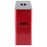 Rice Dispenser Transparent Clear Scale Funnel Type Dust Proof Household Rice Bucket for Soybean Oatmeal S Red 13.4 X 5.9 X 13.8in - Close-Up Angle
