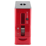 Rice Dispenser Transparent Clear Scale Funnel Type Dust Proof Household Rice Bucket for Soybean Oatmeal S Red 13.4 X 5.9 X 13.8in