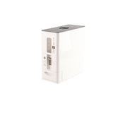 Rice Dispenser Transparent Clear Scale Funnel Type Dust Proof Household Rice Bucket for Soybean Oatmeal S White 13.4 X 5.9 X 13.8in