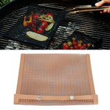 Grilling Pouches Fiberglass Mesh Non Stick High Temperature Resistant BBQ Bags for Kitchen Home - Extra Image