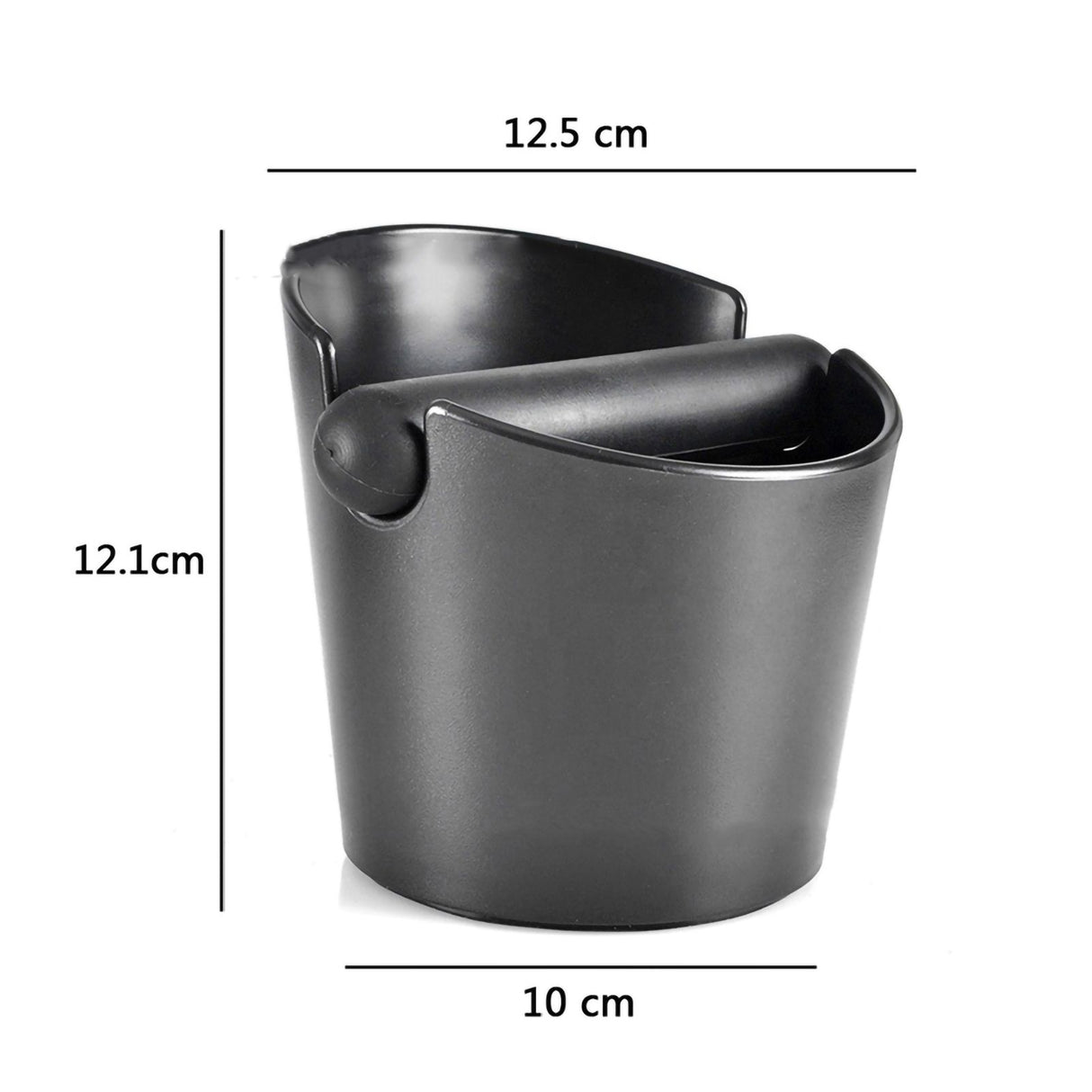 Coffee Knocking Grounds Box ABS Coffee Dump Bin Coffee Ground Knock Container for Home Restaurant 12.5x10x12.1cm