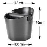 Coffee Knocking Grounds Box ABS Coffee Dump Bin Coffee Ground Knock Container for Home Restaurant 16.3x15x13cm - Front View
