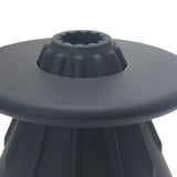Coffee Filter Cup Food Grade Silicone Conical Coffee Dripper with Isolation Ring for Home Black