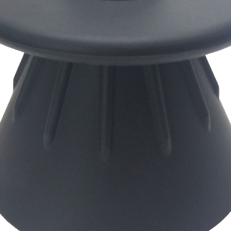 Coffee Filter Cup Food Grade Silicone Conical Coffee Dripper with Isolation Ring for Home Black