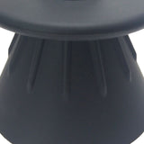 Coffee Filter Cup Food Grade Silicone Conical Coffee Dripper with Isolation Ring for Home Black - Side View