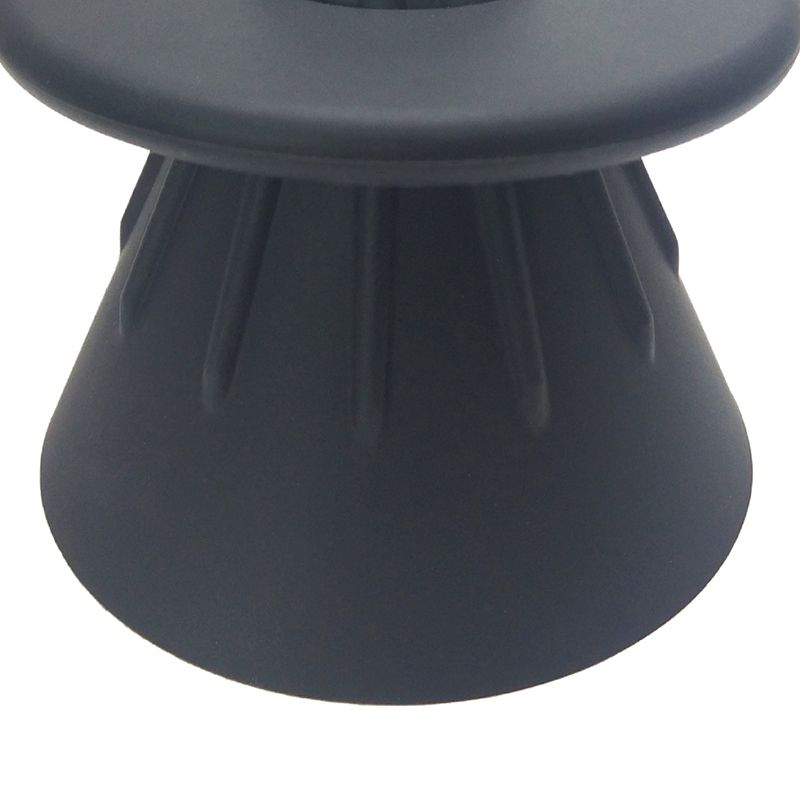 Coffee Filter Cup Food Grade Silicone Conical Coffee Dripper with Isolation Ring for Home Black