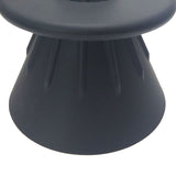 Coffee Filter Cup Food Grade Silicone Conical Coffee Dripper with Isolation Ring for Home Black - 45-Degree Angle