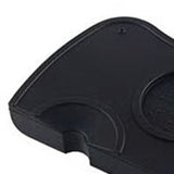 Coffee Press Pad Food Grade Silicone Odorless Double Groove Coffee Tamper Mat for Home Cafe Black M 17.5x12.5x0.6/6.9x4.9x0.24in