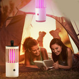 Mosquito Killing Lamp Electric Shock Strong Suction USB Rechargeable Mosquito Trap Lamp Zapping Light for Indoor Outdoor Rechargeable (Electric Shock and Strong Suction to Kill Mosquitoes) USB - 45-Degree Angle