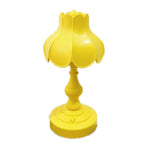 Desk Lamp Retro Lotus Leaf Ingenious Lovely 3 Light Sources Small Table Night Lamp for Girls Bedroom Yellow