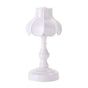 Desk Lamp Retro Lotus Leaf Ingenious Lovely 3 Light Sources Small Table Night Lamp for Girls Bedroom White
