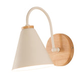 Wall Lamp Curved Simple Antirust Living Room Corridor Study Bedroom Bedside Wall Sconce for Decoration No Light Source White