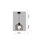 Pendant Light Modern Simple Style Industrial Robust Small Chandelier Hanging Light for Bedroom Aisle Single Head No Bulb - 45-Degree Angle
