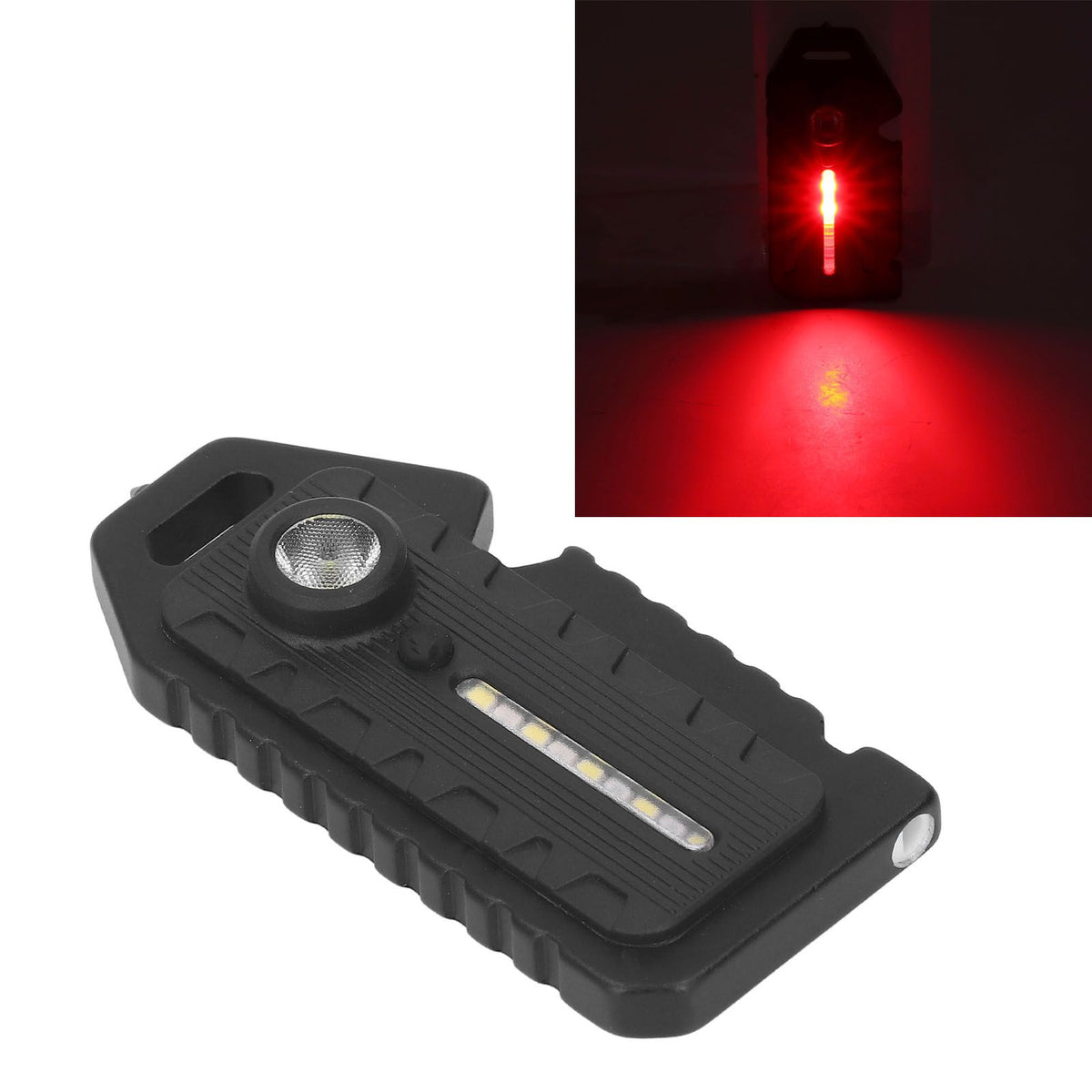 Pocket Flashlight Multifunction Keychain Flashlights Waterproof Whistle Emergency Light with Multiple Lighting Modes