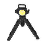 COB Small Flashlight 500LM Rechargeable Portable Mini Pocket Light with Folding Bracket for Fishing Walking and Camping