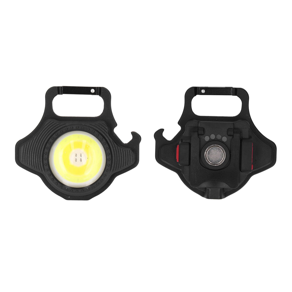 COB Small Flashlight 500LM Rechargeable Portable Mini Pocket Light with Folding Bracket for Fishing Walking and Camping