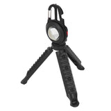 COB Small Flashlights 3 Light Modes Rechargeable Multifunctional Black Portable Pocket Light with Tripod for Fishing Home