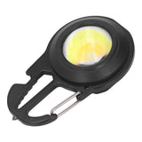 COB Small Flashlights 3 Light Modes Rechargeable Multifunctional Black Portable Pocket Light with Tripod for Fishing Home - Rear View