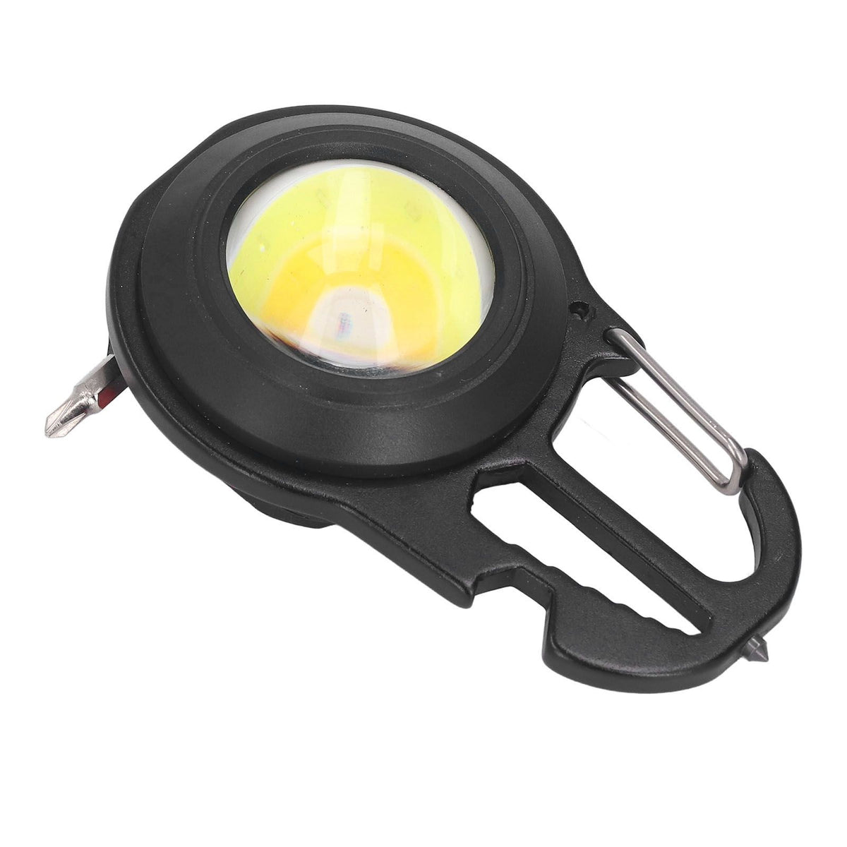 COB Small Flashlights 3 Light Modes Rechargeable Multifunctional Black Portable Pocket Light with Tripod for Fishing Home