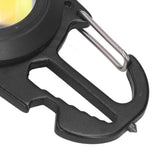 COB Small Flashlights 3 Light Modes Rechargeable Multifunctional Black Portable Pocket Light with Tripod for Fishing Home