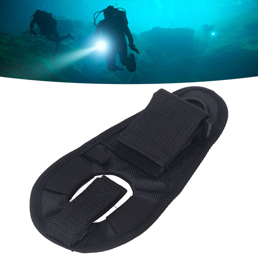 Wrist Flashlight Holster Thicken Nylon Hook and Loop Adjustable Wear Resistant Diving Torch Mount Holder