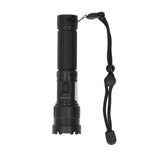 LED Flashlight 8000LM 1500m Range Super Bright Flashlight Aluminum LED Zoom Flashlight with Multiple Lighting Modes - Rear View