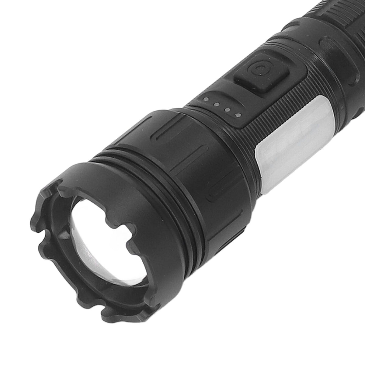 LED Flashlight 8000LM 1500m Range Super Bright Flashlight Aluminum LED Zoom Flashlight with Multiple Lighting Modes