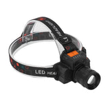 Head Lamp USB Rechargeable 3 Light Modes LED Lens 1500lm Head Flashlight for Emergency Camping Fishing - Low Angle