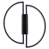 Semicircle Ceiling Light Semicircle Design Simple Style Warm Light Durable Metal LED Ceiling Light for Bedroom Kitchen