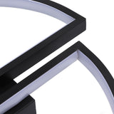 Semicircle Ceiling Light Semicircle Design Simple Style Warm Light Durable Metal LED Ceiling Light for Bedroom Kitchen - Extra Image
