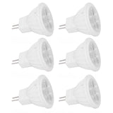 6pcs Brightness Dimming LED Spot Light Bulbs 360LM MR11 LED Landscape Track Light with Ceramic GU4 Base 110V 4W Warm Light 3000K