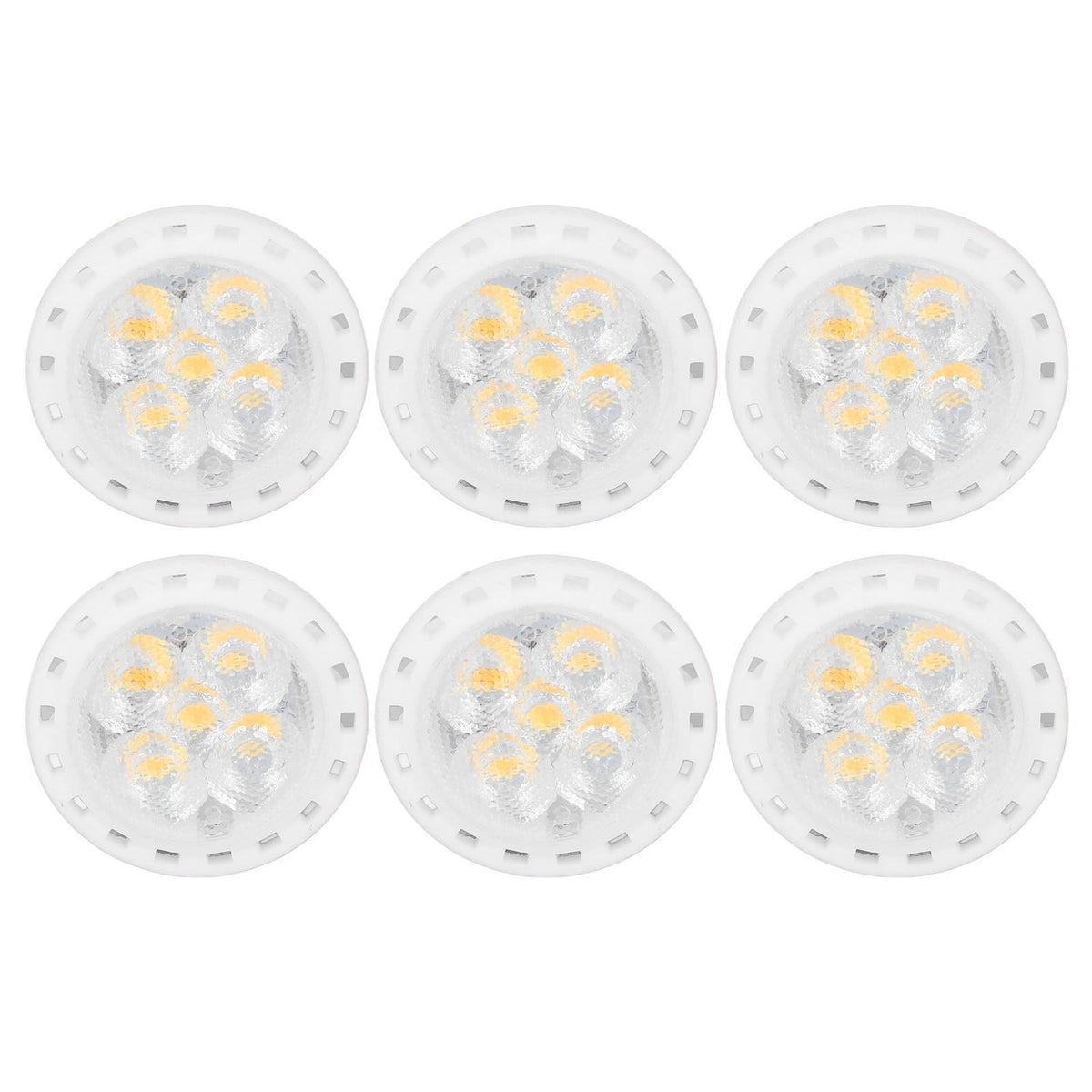 6pcs Brightness Dimming LED Spot Light Bulbs 360LM MR11 LED Landscape Track Light with Ceramic GU4 Base 110V 4W Warm Light 3000K