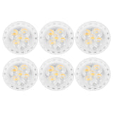 6pcs Brightness Dimming LED Spot Light Bulbs 360LM MR11 LED Landscape Track Light with Ceramic GU4 Base 110V 4W Warm Light 3000K