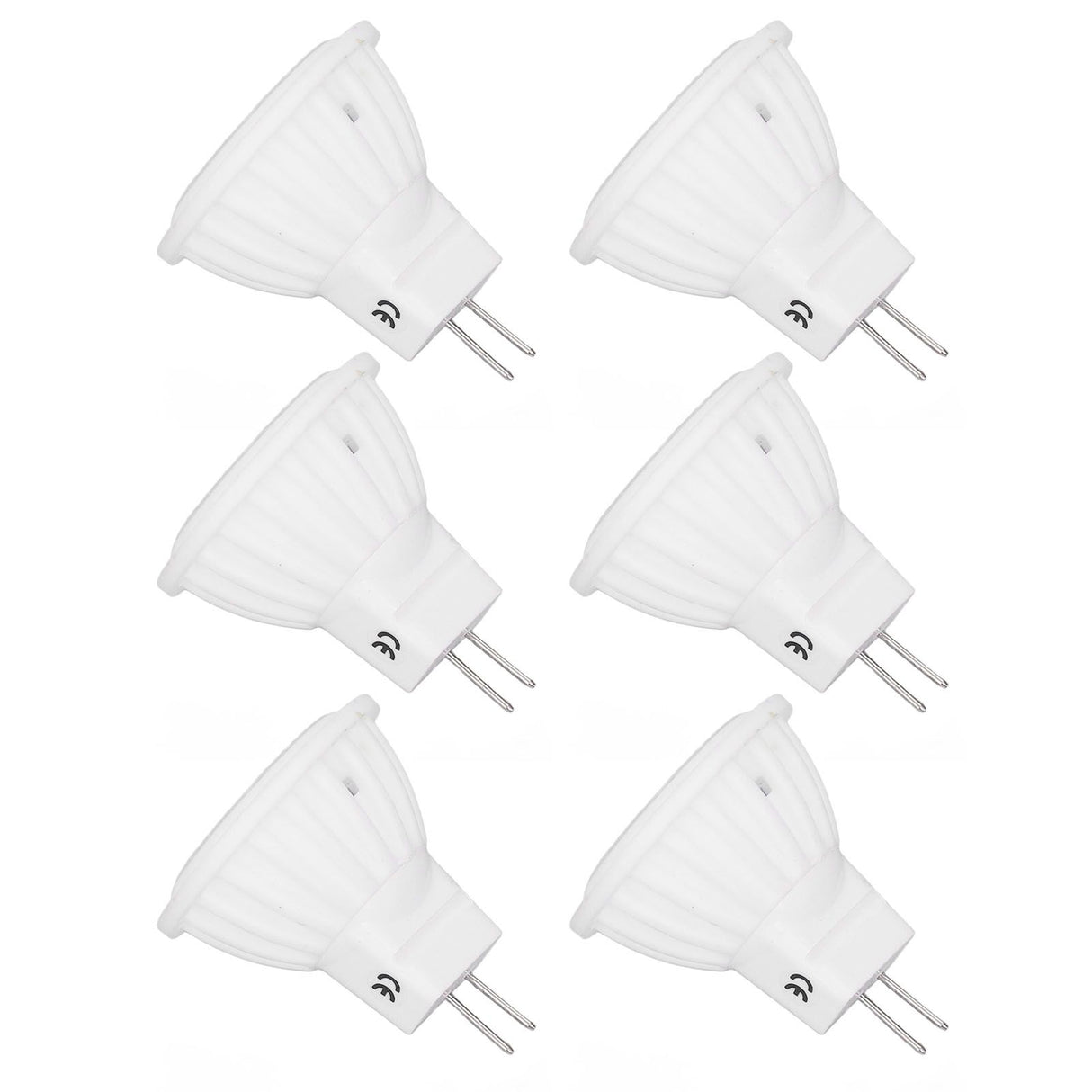 6pcs Brightness Dimming LED Spot Light Bulbs 360LM MR11 LED Landscape Track Light with Ceramic GU4 Base 110V 4W Warm Light 3000K