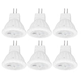 6pcs Brightness Dimming LED Spot Light Bulbs 360LM MR11 LED Landscape Track Light with Ceramic GU4 Base 110V 4W Warm Light 3000K