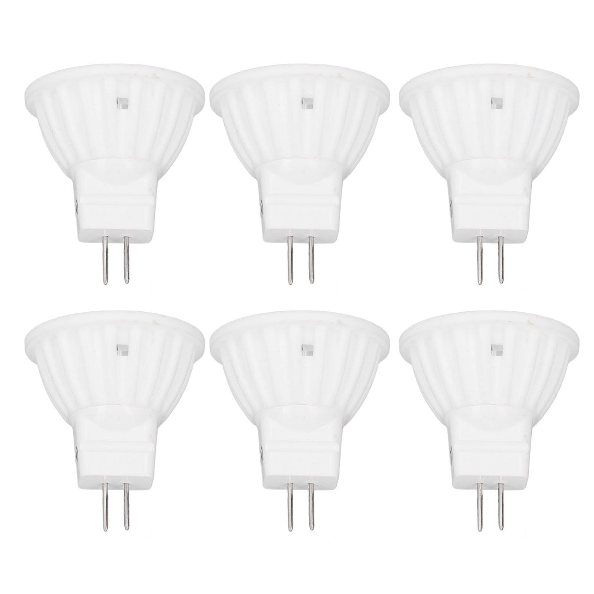 6pcs Brightness Dimming LED Spot Light Bulbs 360LM MR11 LED Landscape Track Light with Ceramic GU4 Base 110V 4W Warm Light 3000K