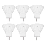 6pcs Brightness Dimming LED Spot Light Bulbs 360LM MR11 LED Landscape Track Light with Ceramic GU4 Base 110V 4W Warm Light 3000K