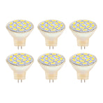6Pcs GU4 LED Bulb 270LM 15LED Energy Saving Light Bulb MR11 Track Lamp Beads 12V 3W Warm Light 3000K